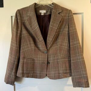 Covington Women's Brown Plaid Blazer